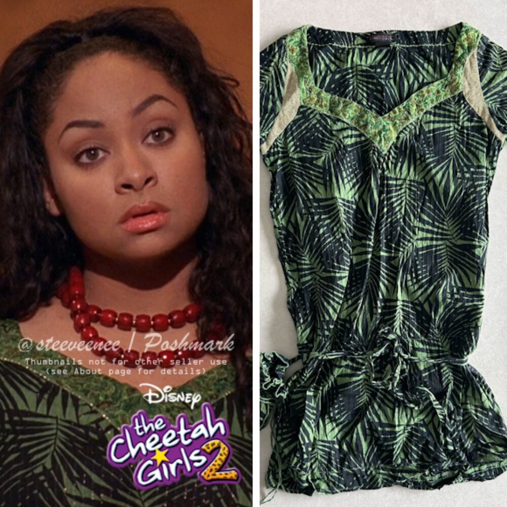 Custo Barcelona Printed Top ASO The Cheetah Girls 2 Galleria - Picture 2 of 10